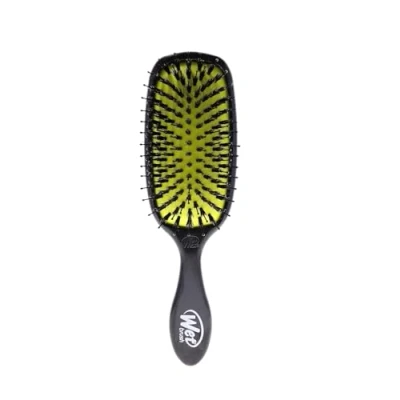 Afbeelding van Wet Brush Shine Enhancer Haarborstel Ultra zachte IntelliFlex natuurlijke varkenshaar Zwart