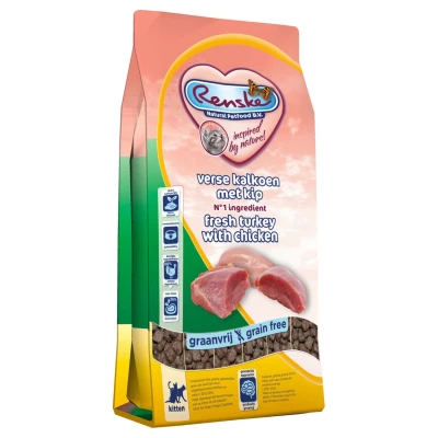 Afbeelding van Renske Kitten Verse Kalkoen&amp;Kip Kattenvoer 6 kg