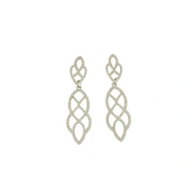 Afbeelding van Edelstaal RVS oorbellen met speciale matte afwerking en boho vorm model YASMIN