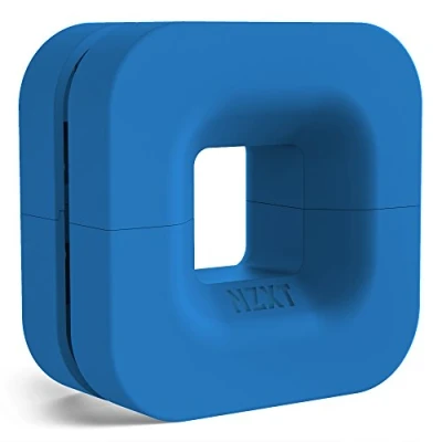 Afbeelding van NZXT Puck Cable Management and Headset Mount Compact Size Silicone Construction Powerful Magnet for Computer Case Mounting Blue