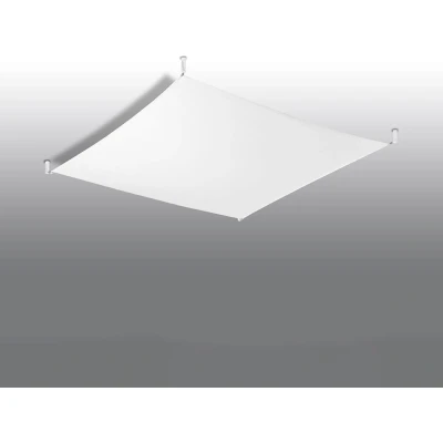 Afbeelding van Sollux Lighting Luna Decoratieve Flush Stof Licht Wit G13