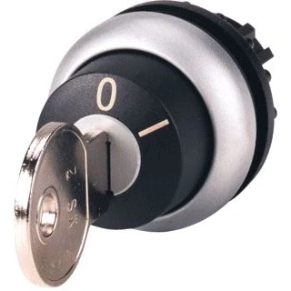 Afbeelding van Eaton rmq titan 22 sleutelschakelaar frontelement 2 standen vast sleutel uitneembaar in stand 0 ip66 111780