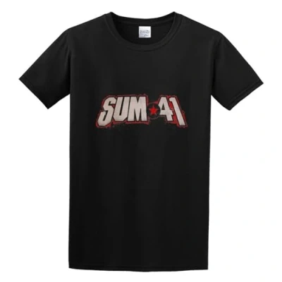 Afbeelding van Sum 41 Logo Mens Round Neck Cotton T Shirts Size M