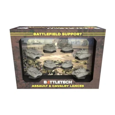 Afbeelding van BattleTech Mercenaries Forcepack Battlefield Support Assault &amp; Cavalry Lances Expansion Miniature Game Catalyst Labs Ages 14+
