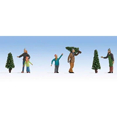 Afbeelding van NOCH 0015927 H0 Figuren Kerstboomverkoop