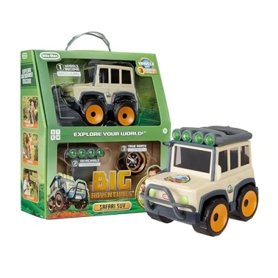 Afbeelding van Little Tikes Big Adventures Safari SUV STEM speelgoed Voertuig met Verrekijker, Zaklamp en Kompas Geweldig Cadeau voor Kinderen vanaf 3 Jaar