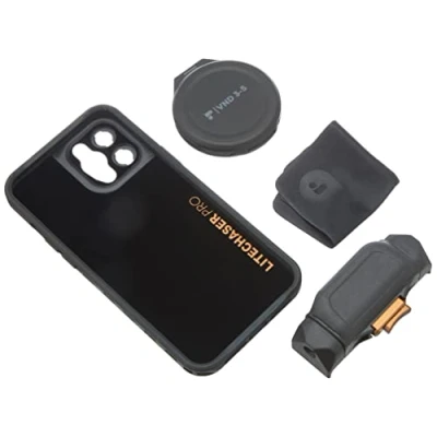 Afbeelding van PolarPro LiteChaser iPhone 12 Pro Max VND Kit Beschermhoes Bijpassend handvat Variabel ND filter Lensdop Compatibel met Moment M serie lenzen MagSafe