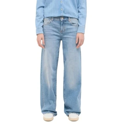 Afbeelding van Mustang Style Medley WIDE LEG Relaxed fit jeans, Dames, Maat: 30x32, Blau
