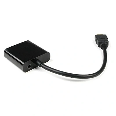 Afbeelding van Techly HDMI VGA+3.5mm M/F Zwart kabeladapter/verloopstukje