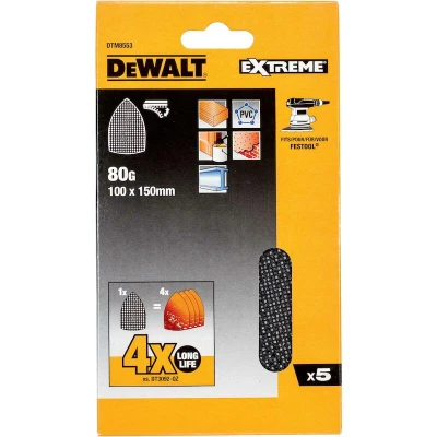 Afbeelding van DeWalt Accessoires Mesh schuurgaas 100x150mm K80 DTM8553 QZ