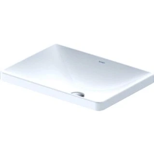 Afbeelding van Duravit D Neo inbouwwastafel 60x44x14.5cm 1 kraangat rechthoek Keramiek Wit
