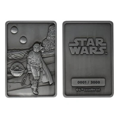 Afbeelding van FaNaTtik Star Wars Verzamelobject The Mandalorian Iconic Scene Collection Limited Edition Ingot Zilverkleurig