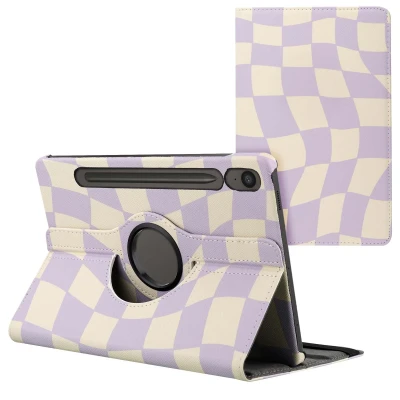 Afbeelding van Samsung Galaxy Tab S9 FE Hoes: iMoshion 360 Draaibare Design Bookcase 2.0 Dancing Cubes Kunstleder Tablet Hoezen