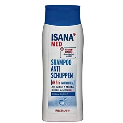 Afbeelding van ISANA MED Shampoo Anti roos pH 5,5 huidneutraal siliconen en zeepvrij 200 ml