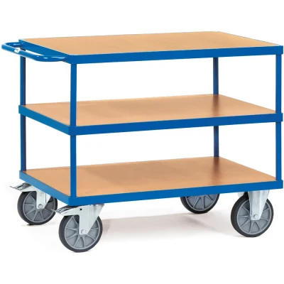 Afbeelding van fetra 2423 Tafelwagen Staal Poedercoating Laadvermogen (max.): 500 kg Stralend blauw (RAL 5007)
