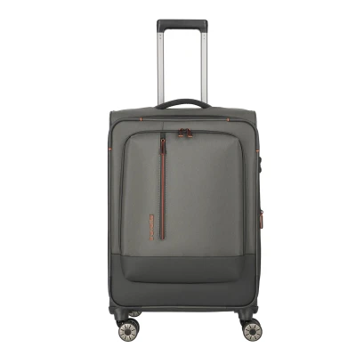 Afbeelding van Travelite Crosslite 5.0 4w Trolley M dark olive Zachte koffer