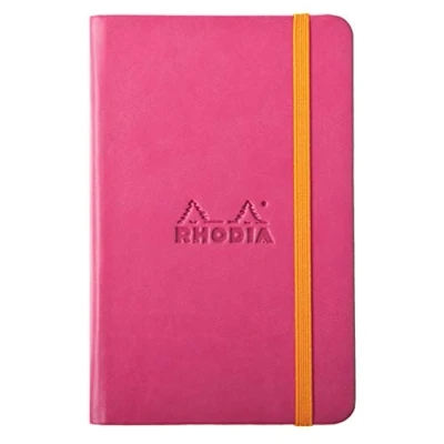 Afbeelding van Rhodia 118722C Book Rhodiarama, notitieboek met elastiek, 96 vellen blanco A6 papazijnrood