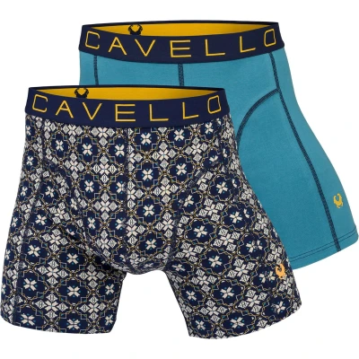 Afbeelding van Cavello 2P boxers print blauw II XL