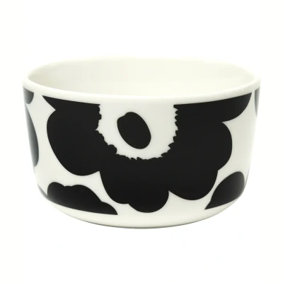 Afbeelding van Marimekko Oiva Unikko bowl 2.5dl zwart