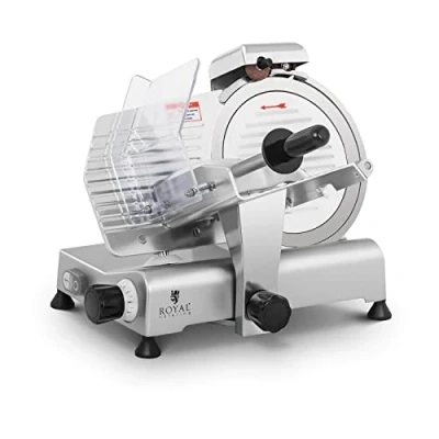 Afbeelding van Royal Catering Vleessnijmachine Ø 250 mm 0 8 met messenslijper