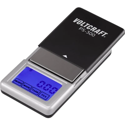 Afbeelding van VOLTCRAFT VC 8912595 PS 200 Zakweegschaal Weegbereik (max.) g Resolutie 0.01 werkt op batterijen Zwart, Zilver