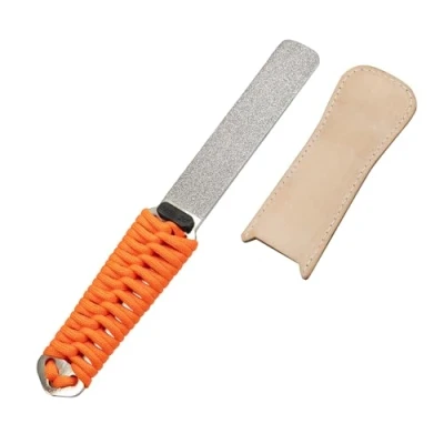 Afbeelding van SHARPAL 181N Dual Grit Diamant Slijpsteen met Echt Lederen Strop, Tool Sharpener voor Slijpen Mes, Tuin Schaar, Bijl en Alle Blade Edge
