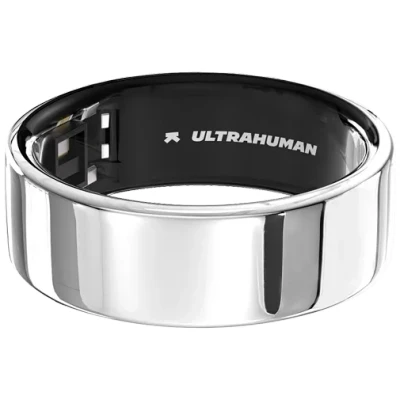 Afbeelding van Ultrahuman Ring Air Silver Ringmaat 5 Smart Slaap Tracking Hartslag &amp; Temperatuur Monitoring, Volg Slaap, Beweging Herstel