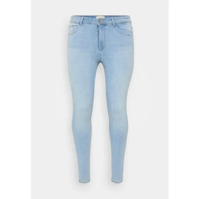Afbeelding van ONLY CARMAKOMA Carsally Mid Skinny DNM Bj639 Noos, blauw (light blue denim), 46W / 32L