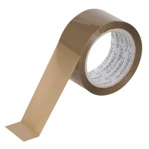 Afbeelding van Q Connect KF17484 Verpakkingstape Pvc, Ppl en Papier bruin