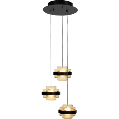 Afbeelding van Design Modern 3 lichts Hanglamp Champagne Dynasty
