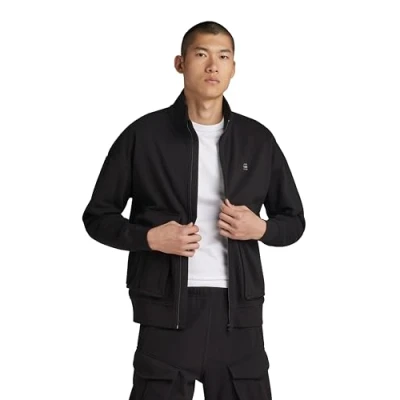 Afbeelding van G STAR RAW Rovic Zip Through Loose Sweat, Zwart (Dk Black D24465 d566 6484), S