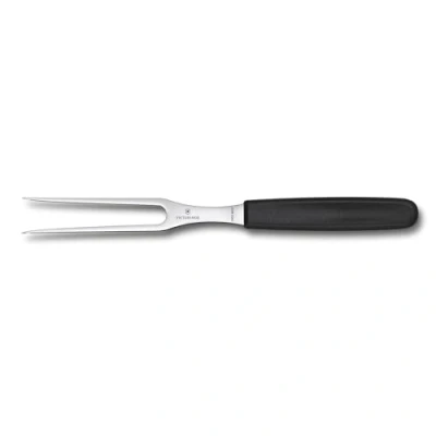 Afbeelding van Victorinox, 5.2103.15B, Swiss Classic, Tranchiergabel, Extra scharfe Klinge, robuster Kunststoff Griff, Schwarz, Made in Switzerland, Spülmaschinengeeignet