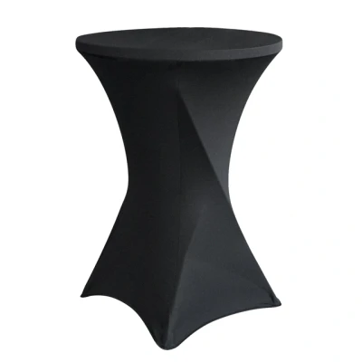 Afbeelding van Hoes voor statafel, zwart, diameter 80 cm meubilair