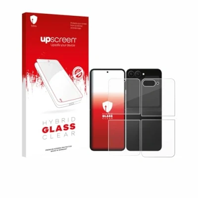 Afbeelding van upscreen Screenprotector voor Samsung Galaxy Z Flip 7 FE (Voor+Achter) Folie Beschermfolie Beschermglas transparant
