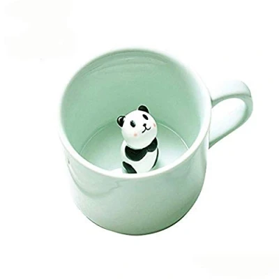 Afbeelding van Koffie melk thee keramische beker 3D dier ochtend mok ochtenddrankje en bruiloften, verjaardagen, Vaderdag, 230ml