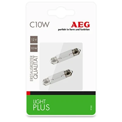 Afbeelding van AEG Automotive 97282 gloeilamp Light Plus K10W, 12V, set van 2