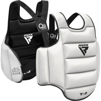 Afbeelding van RDX Sports T2 CE Borstbeschermer wit of Zwart en Kunstleer