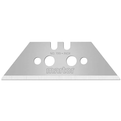 Afbeelding van Martor Trapeziummes L60xB19xS0,63mm met perforatie 10 stuks / dispenser 199.70