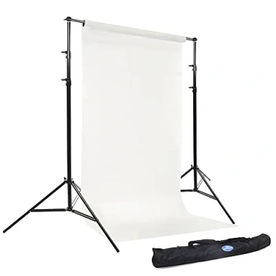 Afbeelding van Savage Port A Stand Achtergrond Kit met Draagtas, Inclusief 1,35 m x 11 Wit Papier