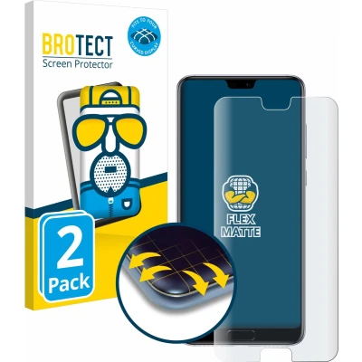 Afbeelding van BROTECT Full Cover Antireflecterende Screen Protector voor Huawei P20 Pro (2 Stuks) Schermbeschermer, Anti Glare Protector, Mat