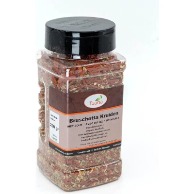 Afbeelding van Tuana Kruiden Bruschetta Strooibus 120 Gram Zonder Zout MP0033