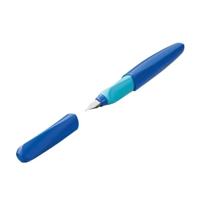 Afbeelding van Pelikan Twist vulpen, op blister, blauw (Deep Blue) 8 stuks