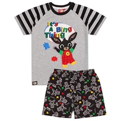Afbeelding van Cbeebies Bing Pyjama Jongens kinderen Bunny Character overhemd korte broek 18 24 Maanden