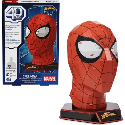 Afbeelding van 4D Build Marvel Spider Man 3D Puzzel 82 stuks kartonnen bouwpakket