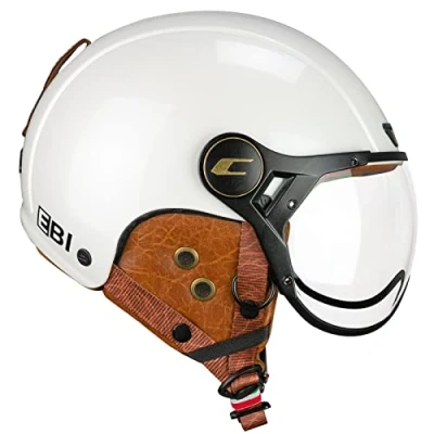 Afbeelding van CGM EBI skihelm uniseks, volwassenen, wit pareleffect, XS (53 54 cm)