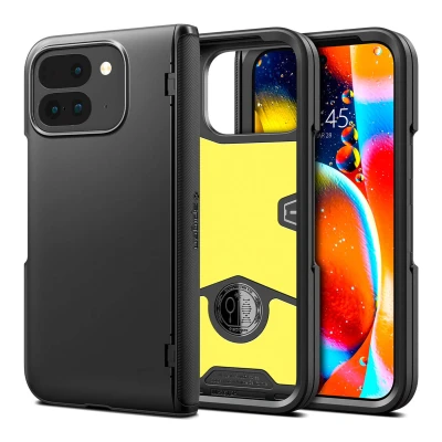 Afbeelding van Spigen Slim Armor Pro Case Compatibel met Google Pixel 9 Fold [Made for Google] hoesje Zwart