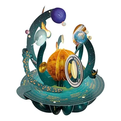 Afbeelding van Santoro Pirouette, 3D Pop Up Wenskaart Zonnestelsel Voor Kinderen, Hem, Haar Ruimte Kaart Verjaardag