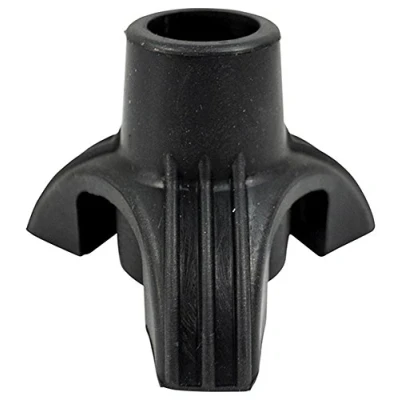 Afbeelding van Support rubberen wandelstok voet zwart 19 mm