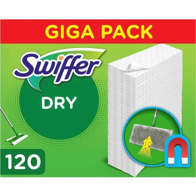 Afbeelding van Swiffer Doekjes 120 Navullingen Droge Vloerdoekjes
