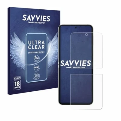 Afbeelding van Savvies Screenprotector voor Samsung Galaxy Z Flip6 Folie Beschermfolie transparant (18 Stuks)
